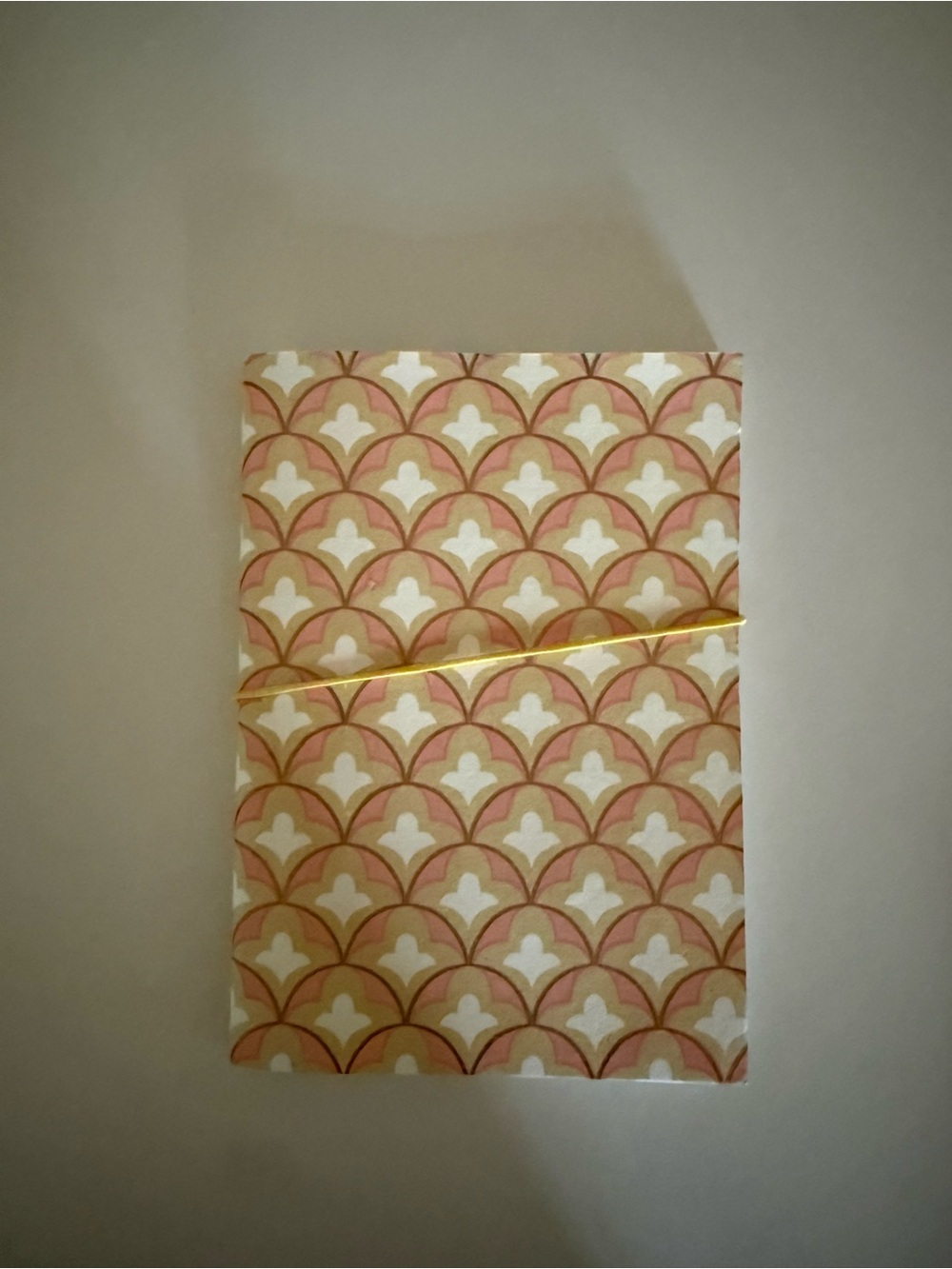 Patterned Wall Art Panel in Pink and Gold